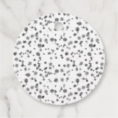 Schattigee Brandweerman Dalmatische Baby shower Bedankjes Labels (Achterkant)