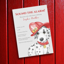 Schattigee Brandweerman Dalmatische Baby shower