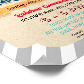 Schattigee brandweerwagen thema flyer poster (Hoek)