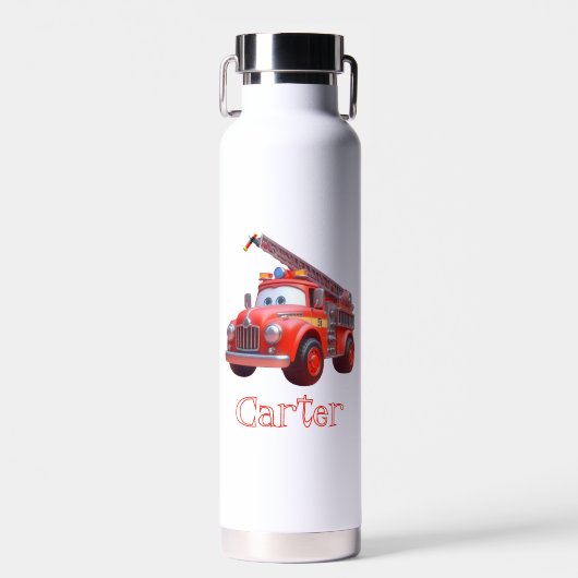 Schattigee brandweerwagen waterfles (Voorkant)