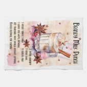 Schattigee Brandy Milk Punch Kerstmis Drink Recept Theedoek (Horizontaal)