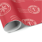 Schattigee brieven naar de kerstman cadeaupapier (Rol Hoek)