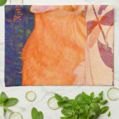 Schattigee Bright Sinaasappel Tabby Cat Theedoek (Gevouwen)