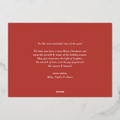 Schattigee Britse Korthaar Kat Kerstman Foto Kerst Folie Feestdagenkaart (Achterkant)