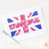 Schattigee Britse vlag Rechthoekige Sticker (Envelop)