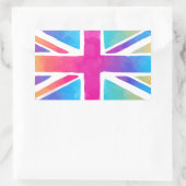 Schattigee Britse vlag Rechthoekige Sticker (Tas)