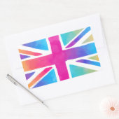Schattigee Britse vlag Rechthoekige Sticker (Envelop)