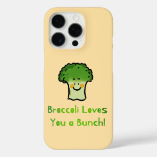 Schattigee Broccoli Pun Cartoon Design iPhone 16 Pro Hoesje