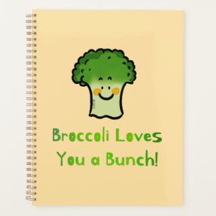 Schattigee Broccoli Pun Cartoon Design Planner