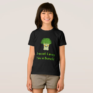 Schattigee Broccoli Pun Cartoon Design Tri-Blend Shirt