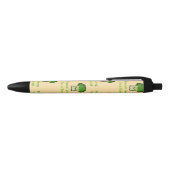 Schattigee Broccoli Pun Cartoon Design Zwarte Inkt Pen (Bovenkant)