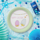 Schattigee broedeieren - Happy Easter Papieren Bordje (Feest)