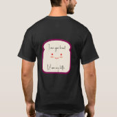 Schattigee Brood en Boter illustratie T-shirt (Achterkant)