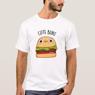 Schattigee broodjes grappige hamburger woordspelin t-shirt