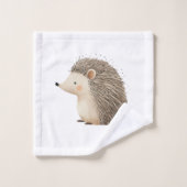 Schattigee Brown Cream Hedgehogs Bad Handdoek (Wasdoekje)