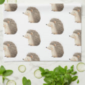 Schattigee Brown Cream Hedgehogs Theedoek (Gevouwen)