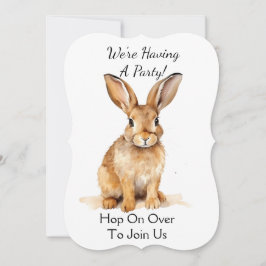 Schattigee Brown Woodland Hare gepersonaliseerd Kaart