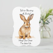 Schattigee Brown Woodland Hare gepersonaliseerd Kaart (Staand voorkant)