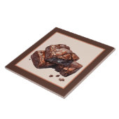 Schattigee brownie bakkerij business home crafting tegeltje (Zijkant)