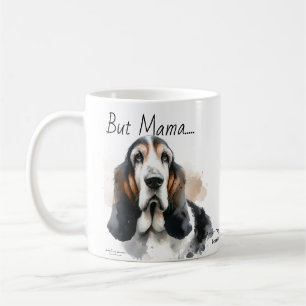 Schattigee Browns en Black Basset Hound Mok