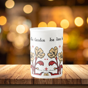 Schattigee Browns 'TEA IN THE GARDEN' Bloemen PERS Porselein Kop