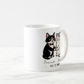 Schattigee bruid & bruidegom katten gepersonalisee koffiemok (Voorkant rechts)