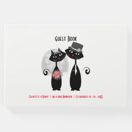 Schattigee bruid | bruidegom trouwkatten gepersona gastenboek