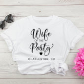 Schattigee bruid Charleston Bachelorette Party T-shirt