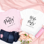 Schattigee bruid Las Vegas Bachelorette Party T-shirt