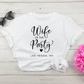 Schattigee bruid Las Vegas Bachelorette Party T-shirt
