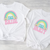 Schattigee bruid Retro Hippie Bachelorette Party T-shirt