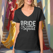 Schattigee bruid squad woord art bruiloft t-shirt