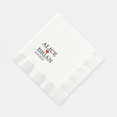 Schattigee bruiloft receptie cocktail servet (Hoek)