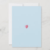 SCHATTIGEE BRUILOFT UITNODIGEN moderne vingerafdru Kaart (Achterkant)