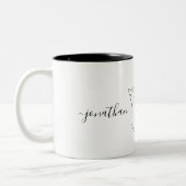 Schattigee bruiloft verloving partij katten paar c tweekleurige koffiemok (Links)