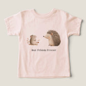 Schattigee Bruine Cream Hedgehog Mouse Beste Vrien (Design voorkant)