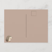 Schattigee Bruine Cream Hedgehog Mouse Beste Vrien Briefkaart (Achterkant)