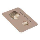 Schattigee Bruine Cream Hedgehog Mouse Beste Vrien Magneet (Rechterzijde)