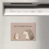 Schattigee Bruine Cream Hedgehog Mouse Beste Vrien Magneet (Insitu (Vaatwasser))