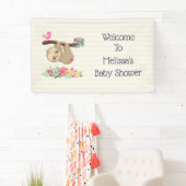 Schattigee bruine luiaard ondersteboven hangen Wel Spandoek (Insitu)