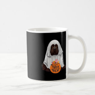 Schattigee Bruine Newfoundlander Hond Halloween Koffiemok