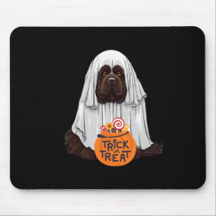 Schattigee Bruine Newfoundlander Hond Halloween Muismat
