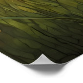 Schattigee bruine poedel bloemenweide poster (Hoek)