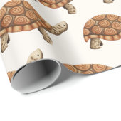 Schattigee bruine schildpad cadeaupapier (Rol Hoek)