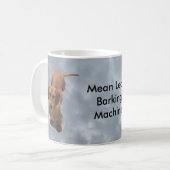 Schattigee bruine teckel blafmachine koffiemok (Voorkant links)