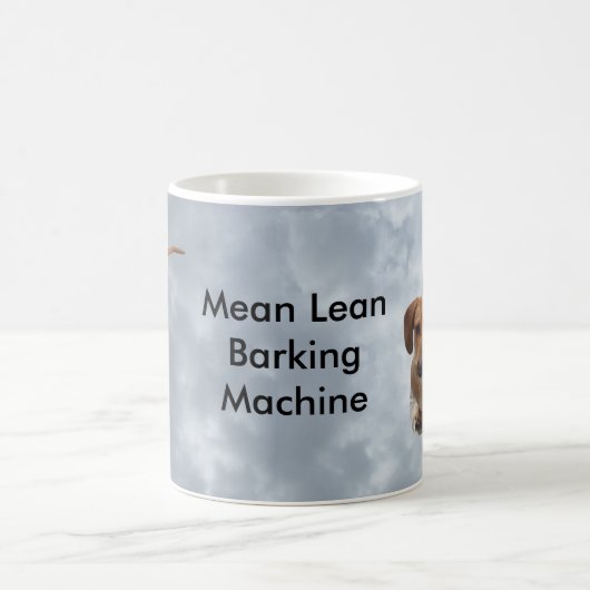 Schattigee bruine teckel blafmachine koffiemok (Center)