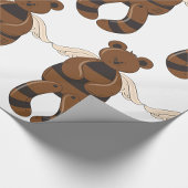 Schattigee bruine teddybeer met engelenvleugels cadeaupapier