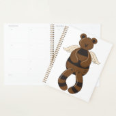 Schattigee bruine teddybeer met engelenvleugels planner (Display)