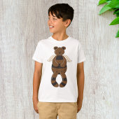 Schattigee bruine teddybeer met engelenvleugels t-shirt