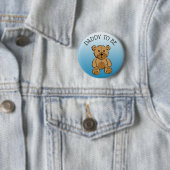 Schattigee bruine teddybeer vader wordt Button (In situ)